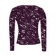 thumbnail image 4 of Xuyuer Long Sleeve Tops for Women Round Neck Floral Blouse Layering Fitted Going Out Top, 4 of 6