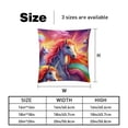 thumbnail image 5 of Robot Unicorn Attack Velvet Bed Pillow Set with Unique Patterns in Sizes 16x16, 18x18, and 20x20 Inches - Includes 2 Chair Pillow Covers,Bed Pillow for Any Occasion, 5 of 6