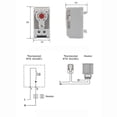 thumbnail image 2 of 3X KTO011 Normalmente Cerrado NC Controlador de Temperatura MecáNico Ajustable Gabinete Termostato Carril Din, para Uso de Calefacción, 2 of 10
