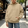 thumbnail image 4 of sususu Hoodies for Women Angel Print Pullover Hoodie For Retro Graphic Streetwear Casual Soft Comfortable Sweatshirt With Front Pocket (Beige,XXL), 4 of 5