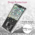 thumbnail image 6 of SPYCASE For Galaxy A11 Case Liquid Glitter Waterfall Heavy Duty Shockproof for Girls Women Cover - Clear, 6 of 7
