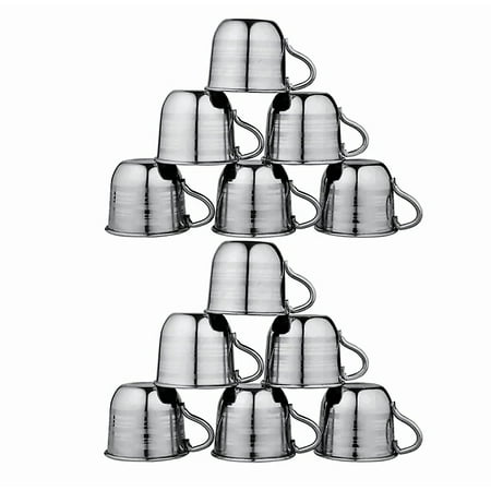 

Tea Cup/Coffee Cup Set of 6 Piece Sliver 60 ML Steel