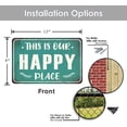 thumbnail image 5 of Porch Sign Farmhouse Porch Decorations Welcome Metal Signs Outdoor Wall Decor For Patio Camper Hot Tub 8x12 Inches - This is Our Happy Place, 5 of 7