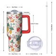thumbnail image 2 of 40oz Xmas Tumbler with Lid and Straw, Cute Reindeer Stainless Steel Insulated Cup Holiday Gift, 2 of 4