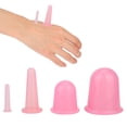 thumbnail image 4 of 4 piezas de ventosas para masaje facial, tratamiento reafirmante y reafirmante para el rostro (rosa), 4 of 10