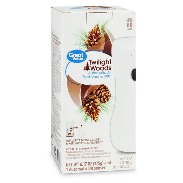 Great Value Automatic Air Freshener & Refill, Twilight Woods, 6.17 oz