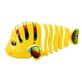 Fankiway Plastic WindUp Wiggle Fish Toys, Clockwork Swinging Cartoon Fish Toys, Colorful Robo