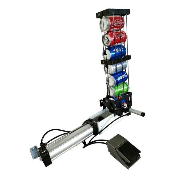 Auto Can Crusher Pedal Valve Wall Mounted Aluminum Can Crusher Recycling Tooling