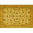 thumbnail image 1 of Ahgly Company Machine Washable Indoor Rectangle Persian Yellow Traditional Area Rugs, 7' x 10', 1 of 4