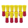 thumbnail image 4 of 10Pcs Flip Cups Exercise Agility Training Shuttle Run Fitness Running Aid Reversed Cups for Rugby Basketball Outdoor Events with Storage Net Red Yellow, 4 of 8