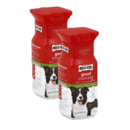 (2 Pack) Milk-Bone Good Morning Daily Vitamin Dog Treats, Total Wellness - 6-Ounce