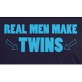 thumbnail image 2 of Old Glory Mens Father's Day Real Men Make Twins Short Sleeve Graphic T Shirt, 2 of 6
