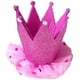 thumbnail image 3 of Sombrero de cumpleaños de 12,5 x 7,5 cm para niñas, regalo de fiesta, diadema para decoración de fiestas. Rosa roja, 3 of 6