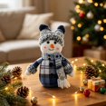 thumbnail image 2 of 2026 Christmas Indoor Home Decor Christmas Blue Fabric Snowman Doll Soft Stuffed Snowman Ornamen Tabletop Window Display Decoration Xmas Holiday Gift For Indoor Home Party Decor, 2 of 7