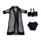 thumbnail image 1 of Pijama para muñeca de 11,5 pulgadas, ropa de baño, ropa interior, hecha a mano. Negro, 1 of 8