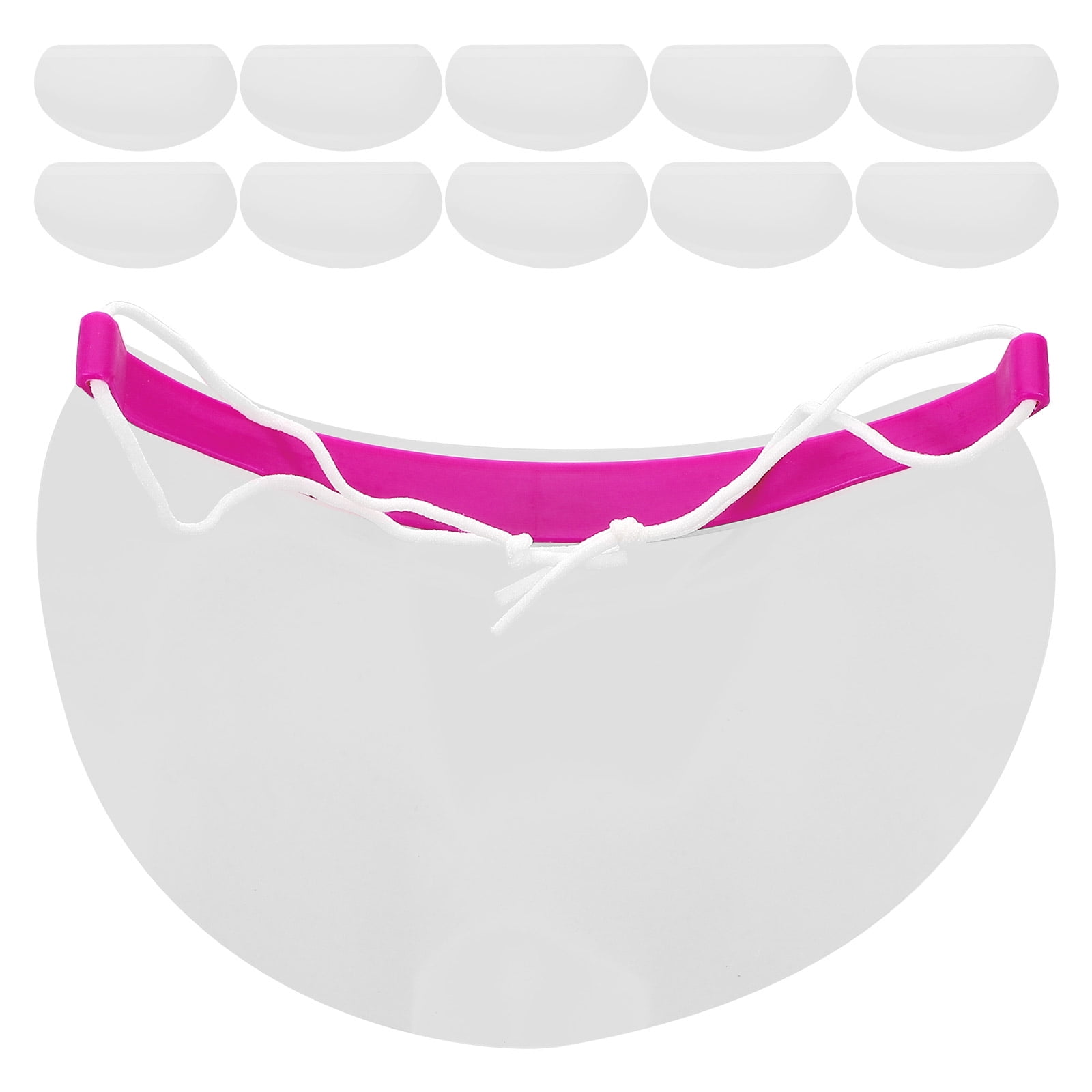 QIOOLEEO 50 Pcs Disposable Shower Face Shield, Eye Shield After Cataract Surgery