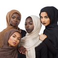 thumbnail image 4 of Venta caliente bufanda arrugada para mujeres musulmanas hijab mujer musulmana pañuelo islámico de algodón suave chales para damas pañuelos para la cabeza pañuelos árabes, 4 of 5