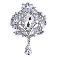 thumbnail image 2 of Trayknick Broche Élégante en Alliage Résistant à la Rouille pour Banquet Argent Blanc, 2 of 13