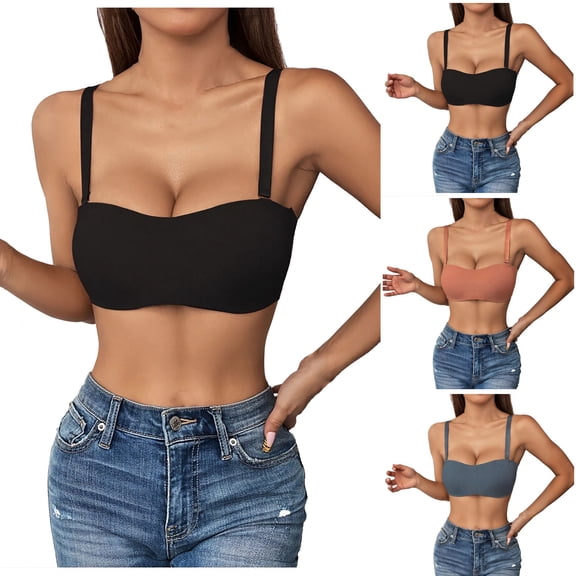 Einccm Women's Backless Seamless Push Up Bra, Wireless Breathable Mesh Nylon, V Neck Beautiful Back Design, Everyday Comfort Lingerie