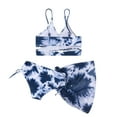 thumbnail image 6 of URMAGIC Girls' Beach Sport Wrap Around Bikini 3-Piece Swimsuit Bathing Suits Set with Beach Skirt 8-12 Years, 6 of 8