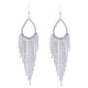 thumbnail image 1 of Granjero Gordo Pendientes colgantes de estilo retro con diseño único y nuevo para mujer, joyería étnica bohemia vintage (blanco), 1 of 5