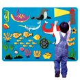 thumbnail image 1 of 29.5inch Preschool Felt Board with Hook Early Learning Felt Story Board Solar System Felt Story Board Kit Reusable Felt Board Sea-life Story Set Interactive Toy Wall Hanging Gift for Kids, 1 of 11