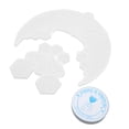 thumbnail image 4 of Molde de silicona para colgante de flor, molde de silicona para bricolaje, forma de abeja, luna, agujeros para colgar, moldes para hacer fundición con cuerda, 4 of 5