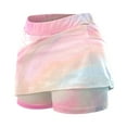 thumbnail image 5 of Wxolcjlv Womens Gradient Skort High Waist Built‑In Shorts Active Outdoor Sport Bottoms, 5 of 7