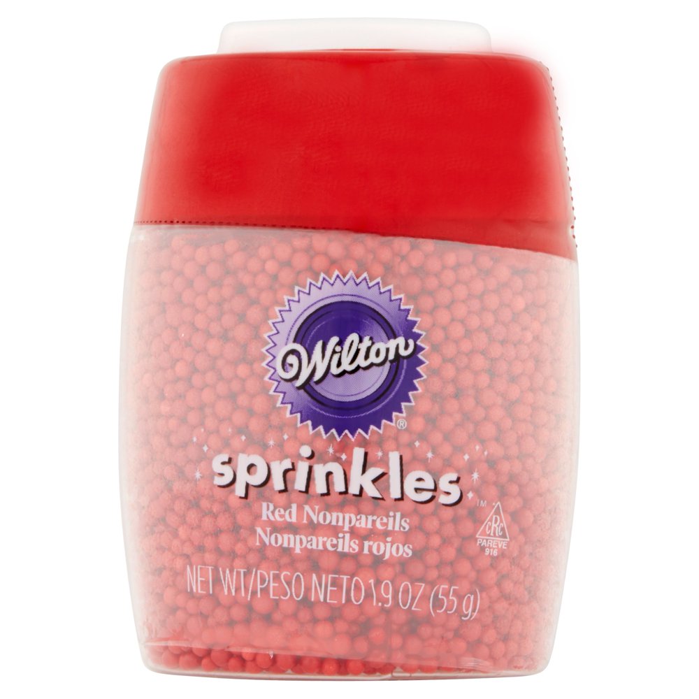 Wilton Red Nonpareils Sprinkles, 1.9 oz - Walmart.com - Walmart.com