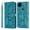 Blue, variant on For Google Pixel 4a Life of Tree Embossing Pattern Horizontal Flip Leather Case with Holder & Card
