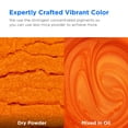 thumbnail image 4 of Rolio Mica Powder - Pigment for Paint Mixing & Blending for Epoxy Resin, Soap, Nails, Slime & Bath Bombs - 1 lb Resealable Bag,Tiger Orange, 4 of 8