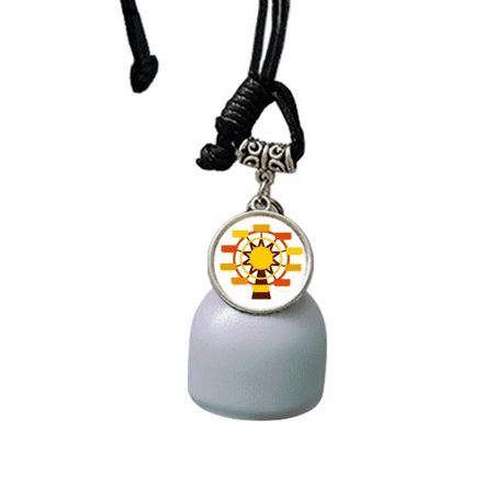 

Amusement Park Ferris Wheel Color Illustration Wind Chimes Bell Car Pendant