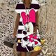 thumbnail image 3 of Vestidos de Minnie de Disney y Mickey para mujer, vestido Midi informal con estampado Floral y escote en V para vacaciones, verano 2022, 3 of 5