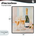 thumbnail image 4 of Stupell Industries Eclectic Champagne Triple Toast Black Framed Giclee Art, 16 x 20, by The Prints Vibe, 4 of 8
