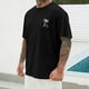 thumbnail image 5 of Camisetas de Manga Larga para Hombre Algodón No Aplicable Aquí, Camisetas de Manga Larga para Hombre de Navidad No Incluidas, Impresión Casual de Manga Corta, 5 of 6