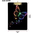 thumbnail image 3 of FMSHPON Butterfly Clipboard Hardboard Wood Nursing Clip Board and Pull for Standard A4 Letter 13x9 inches, 3 of 8