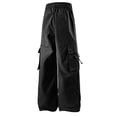 thumbnail image 4 of Jaunzuar Hiking Pants Men Straight Leg Drawstring Cargo Pants Casual Athletic Work Pants with Pockets XS, 4 of 7