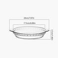 thumbnail image 2 of Glass Pie Plate Pie Pans with Handles for Baking and Serving Desserts Snacks Salads, 2 of 6