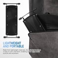 thumbnail image 3 of TABLZONE Adjustable Height Black Guitar Foot Stool for Comfortable and Stable Music Practice, 3 of 6