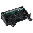 thumbnail image 2 of CPU Fan Controller Multifunctional CPU 4-Channel Front Panel with LCD Display for Desktop Computer, 2 of 7
