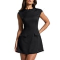thumbnail image 1 of Dress Oten Little Black A-Line Flare Party Club para mujer, 1 of 5