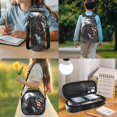 thumbnail image 3 of Yspwyqan Black Horse Backpack Set Kids Boys, Vintage USA Flag 4 Piece Backpack Lunchbox Set with Pencil Case, Lightweight Padded Straps Bookbag for Elementary Middle School, 3 of 7
