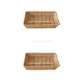 thumbnail image 1 of Contenedor de comida Baoblaze Mimbre 40x30x8cm 30x20x6cm, 1 of 8