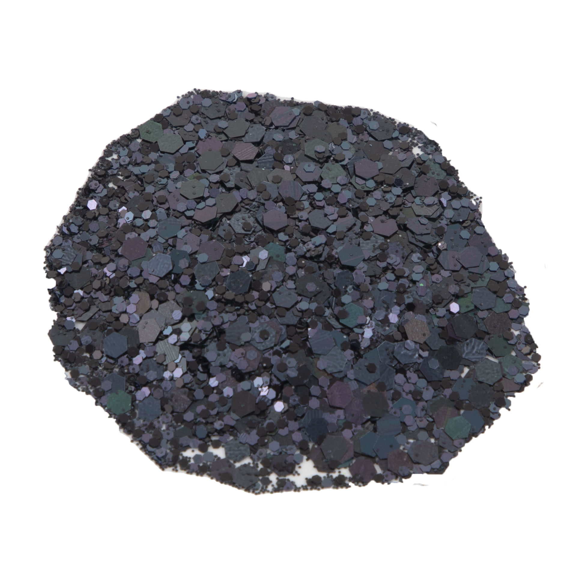 Sulyn Party Blend Glitter for Crafts, Stacking Jar, Black Magic, 2 oz
