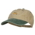 thumbnail image 2 of Mini Bus Embroidered Two Tone Washed Cap - Khaki Green OSFM, 2 of 5
