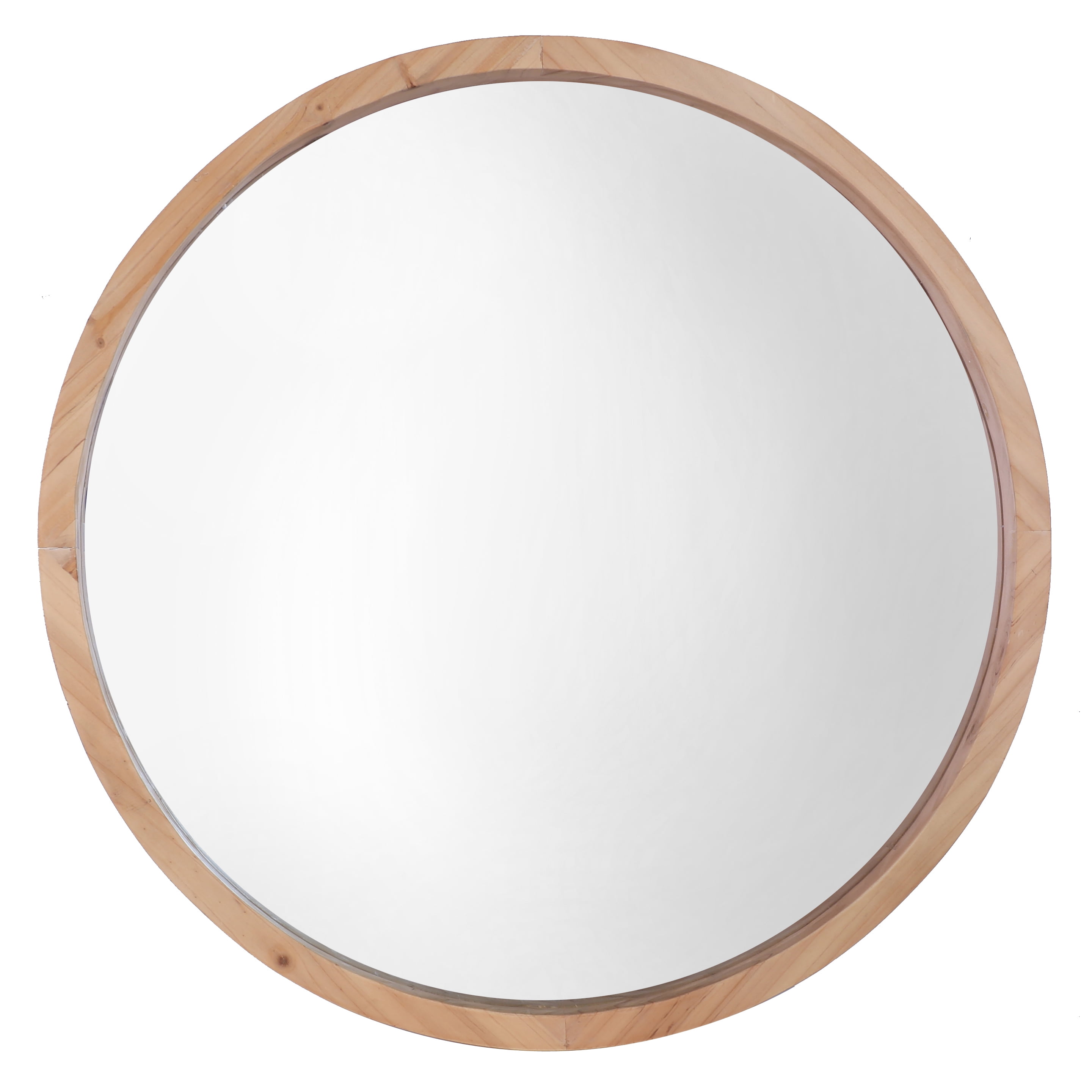 Mirrorize 30 Dia Round Wall Mirror Natural Brown Large Circle Mdf Wood Frame Modern Mirrors Decor For Bathroom Entryway Bedroom Canada Mirrorize 30 Dia Round Wall Mirror, Large Round Mirror With Natural Wood Frame