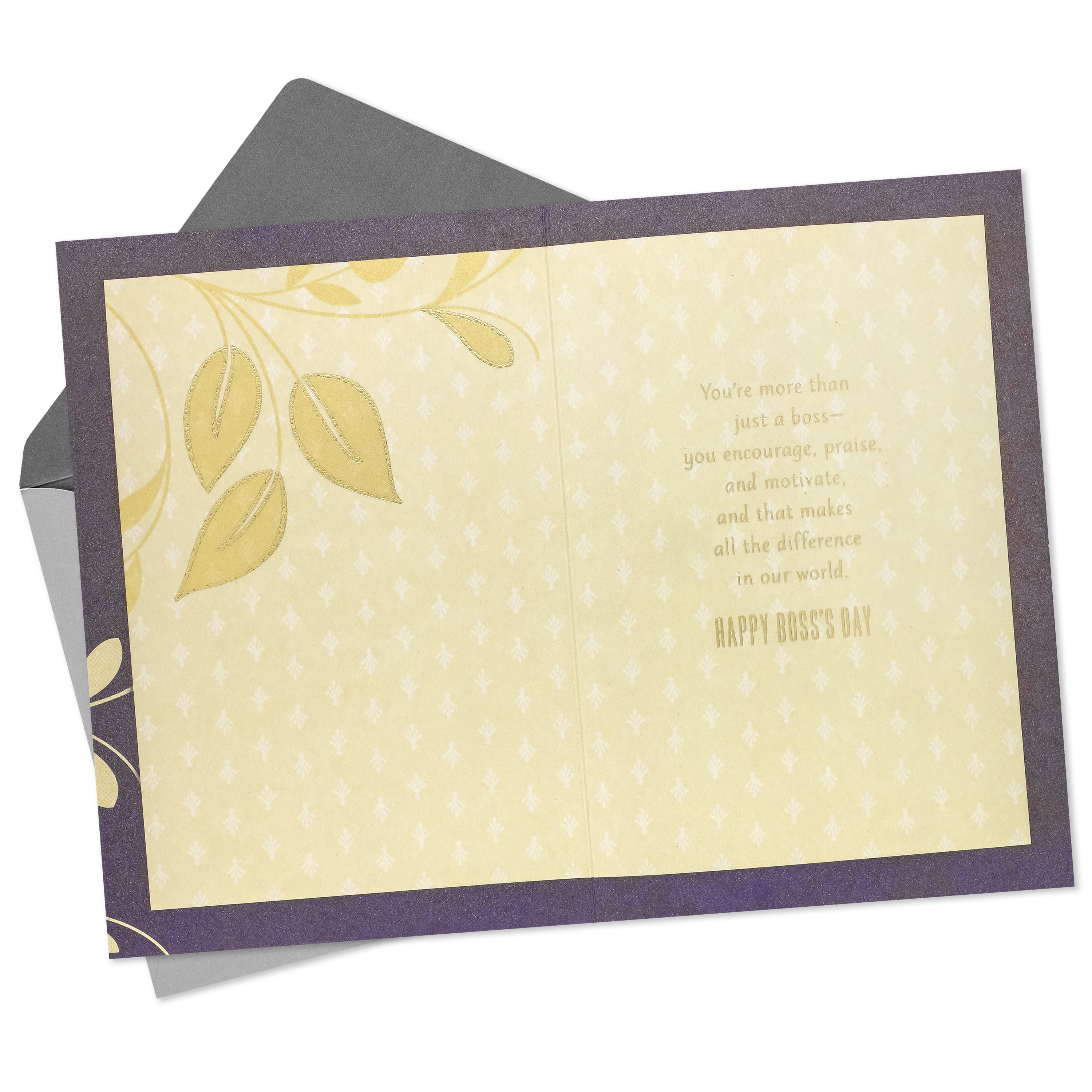 Hallmark Boss's Day Card (You Encourage, Praise and Motivate), 1 Count