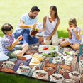 thumbnail image 4 of Alpaca Llama Animal Faces Picnic Blankets Extra Large 78"x78" Beach Blanket Waterproof Sandproof Outdoor Mat for Camping Travel Park, 4 of 6