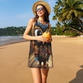 thumbnail image 3 of Fotbe Quirky Owl With Glasses Vestido de Verano sin Mangas para Mujer – Vestido Midi Línea A, Estilo Camiseta Floral, Vestido Playero Casual y Fluido, 3 of 7