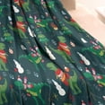 thumbnail image 3 of Green Christmas Dinosaur and Snowman Pattern Blanket,Comfortable Soft Flannel Throw Blanket,All Season,Warm Lightweight Blankets for Sofa Bed Couch Living Room Chair,30"x40", 3 of 4